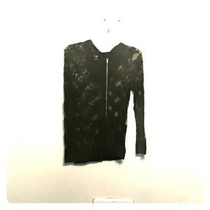 Black lace hoody